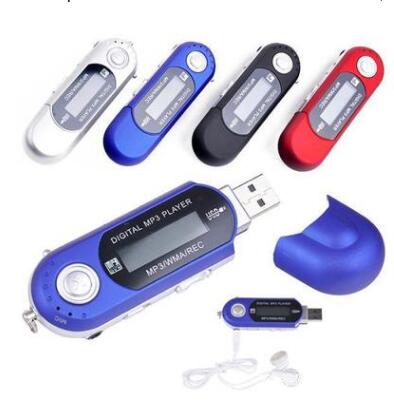 Portable Mini MP3 Player LCD Display Digital USB Stick Music MP3 Player Support TF Capacity Max 32G FM Radio Support