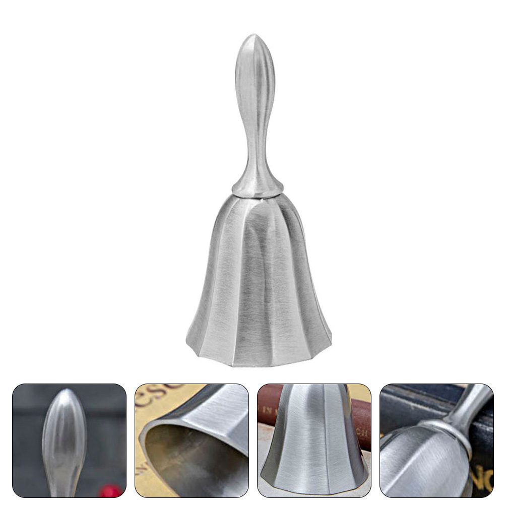 Call Bell Restaurant Hand Bell Hotel Call Bell Desktop Zinc Alloy Bell Bell for Desktop Hotel Restaurant Kitchen