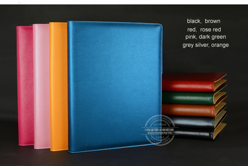 A4 business office PU leather manager file folder a4 agreement menu folders organizer with ring binder 645