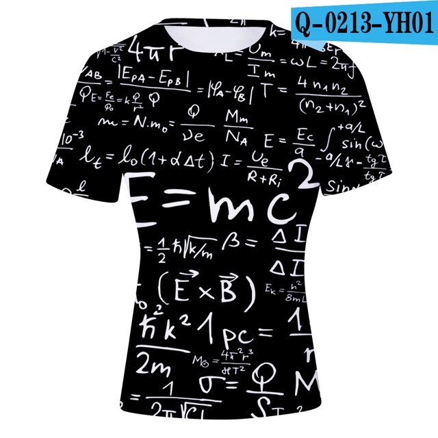 3 to 13 jaar kinder t-shirt albert einstein 3d bedrukt t-shirt jongens meisjes grappige cartoon t-shirt tee kinderkleding: 3 dtz -799 / 150