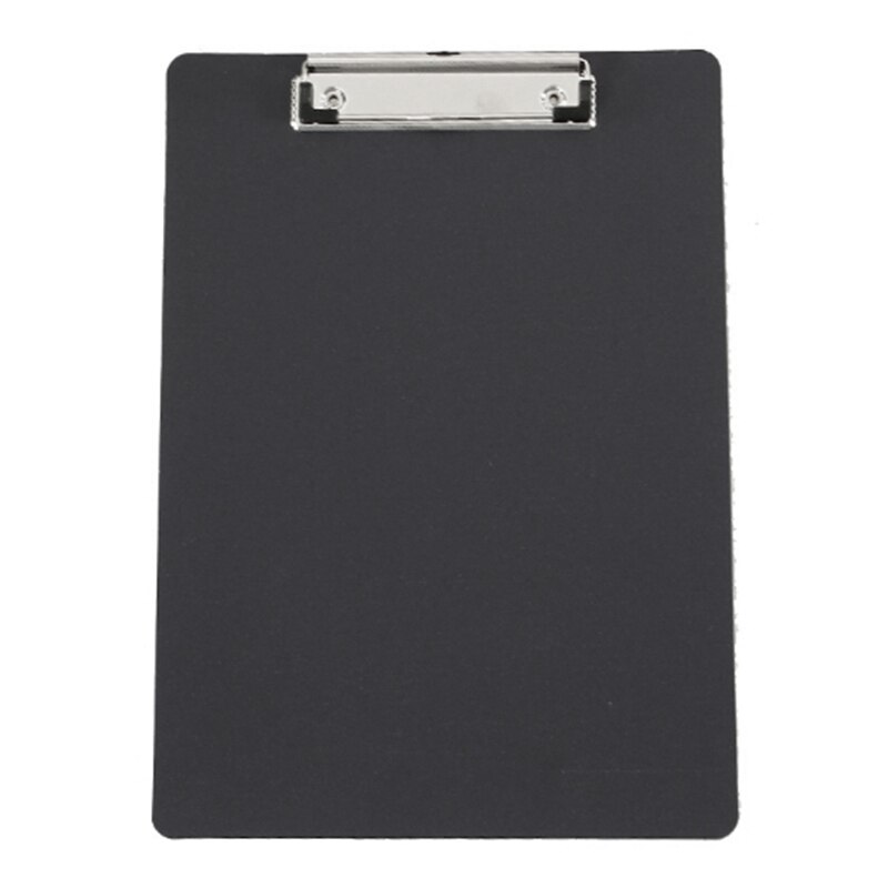 6 Pack A4 Black Plastic Clipboard, Low Profile Clip, Clipboards for Classrooms, Offices, Restaurants, Offices