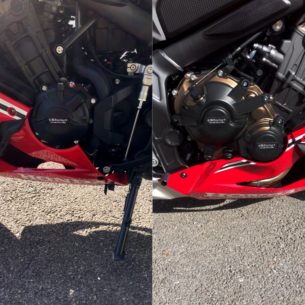 CB650R y CBR650R Juego de cubiertas de motor CBR650R Cubierta de protección CB650R Protector de motor ​ Para HONDA CB650R CB650 -2023 CB650F CBR650F