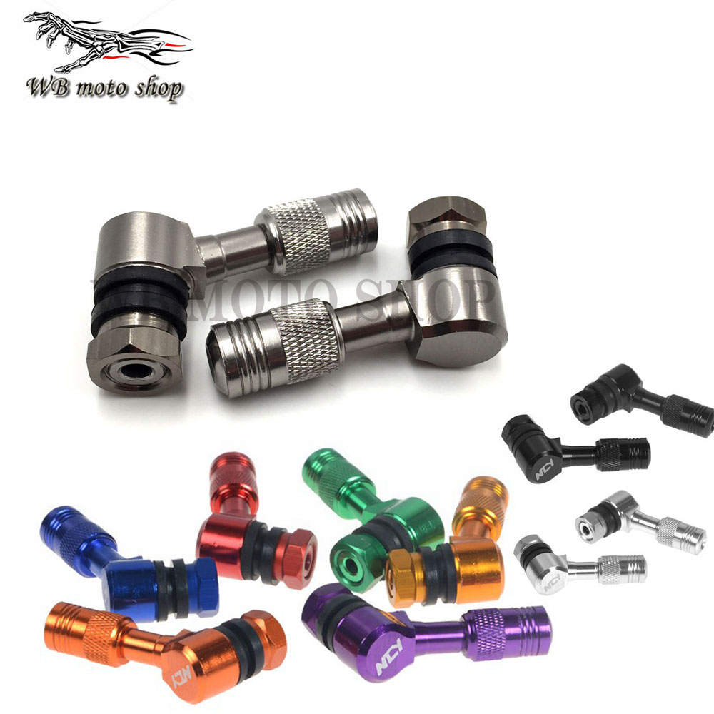Cnc aluminium motorsykkel 50cc-600cc metall gass munnstykke grad vinkel ventil adapter dekk ventil forlengelsesventil stamme
