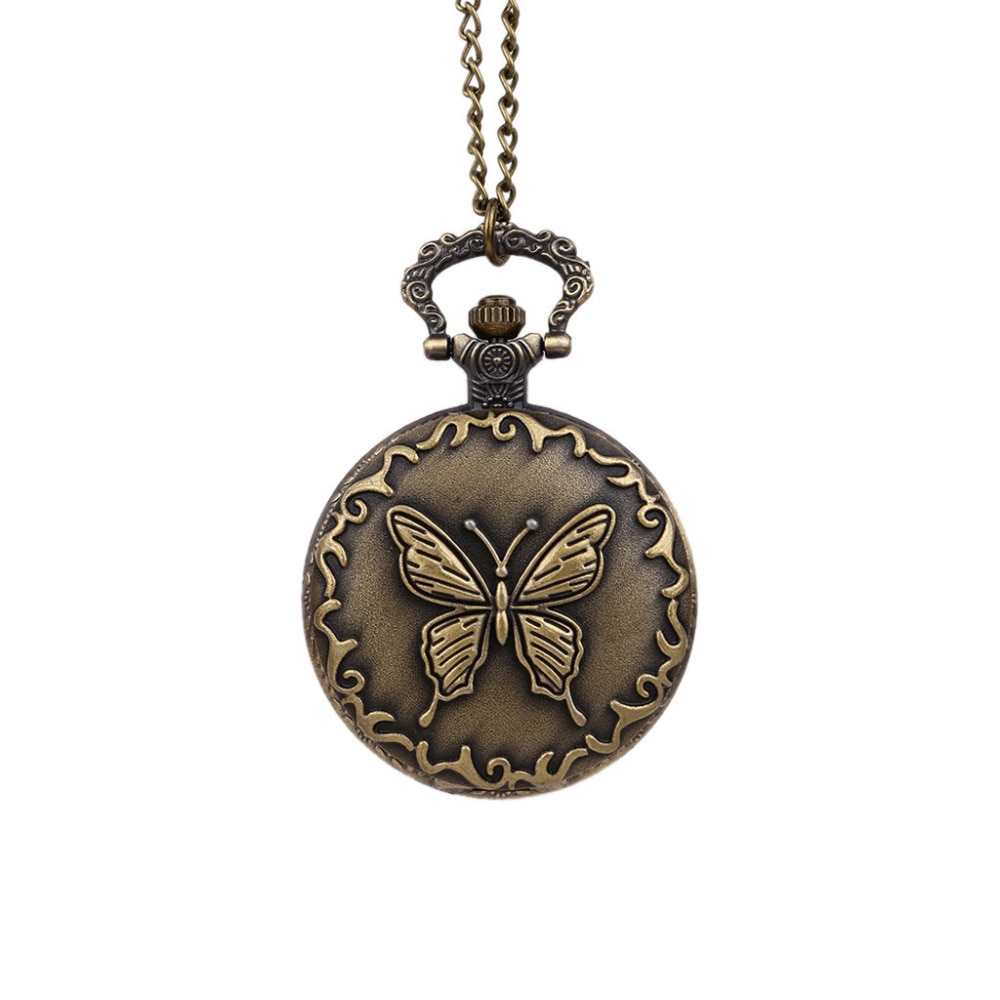 Gladde zwarte/zilveren kast quartz zakhorloge, volledig jachtdoos dames heren fob horloge klok relogio de bolso  #4 m 14
