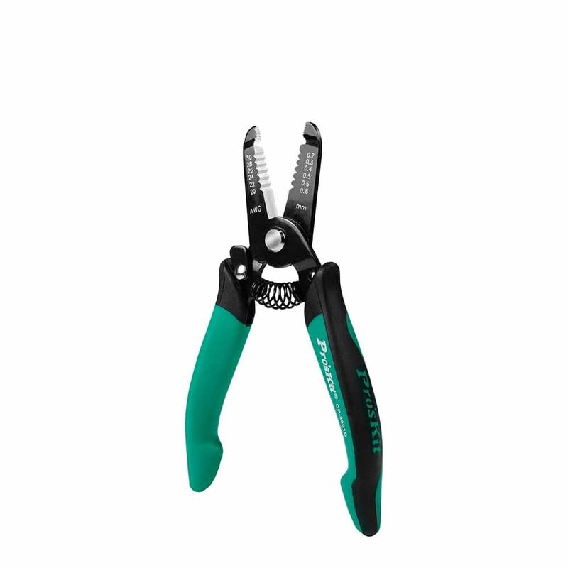 Proskit CP-3001D two-color electronic wire stripping pliers, wire cutters, crimping pliers, electrician wire strippers: Default Title