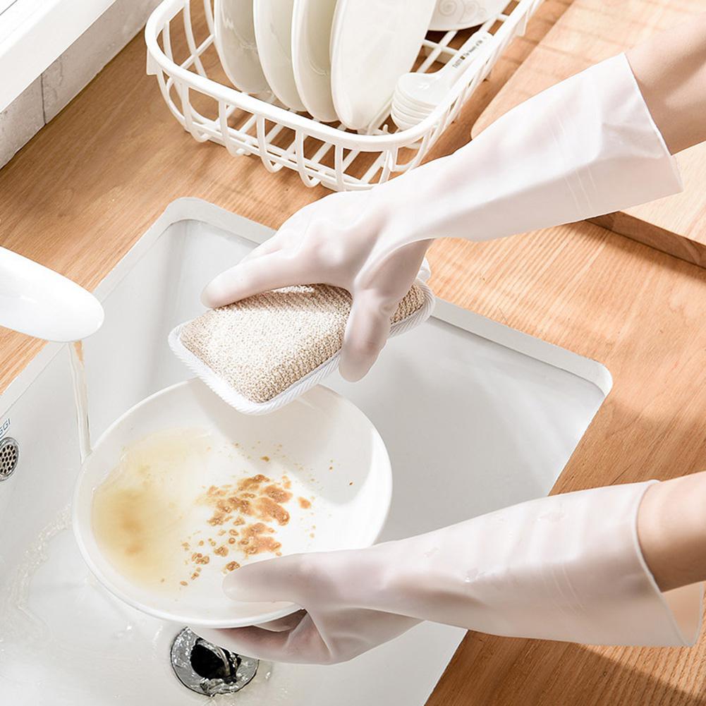 GloryStar 1Pair Kitchen Cleaning Gloves Waterproof Dishwashing Glove Cleaning Rubber Tools Kitchen Accessories