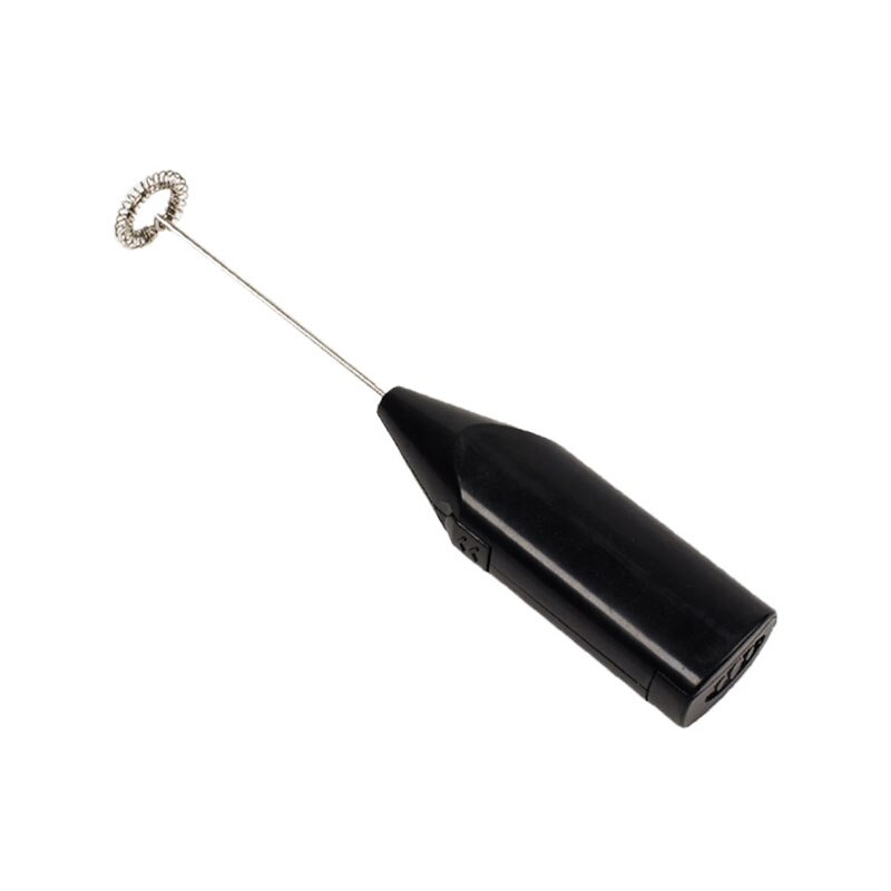 Lucog elektrisk mjölkskummare mini handmixer för kök batterikraft mjölk ägg kaffe juicepress mat portabel mixer: Svart