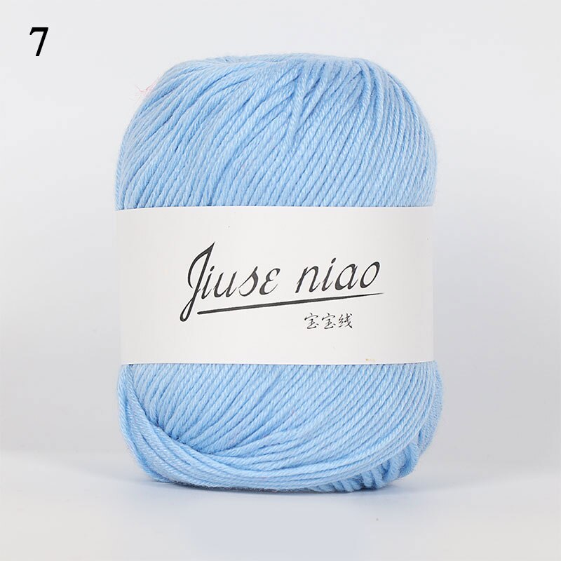 50g/ball 132 meters infant silk hand knitted cashmere yarn crochet yarn: 7