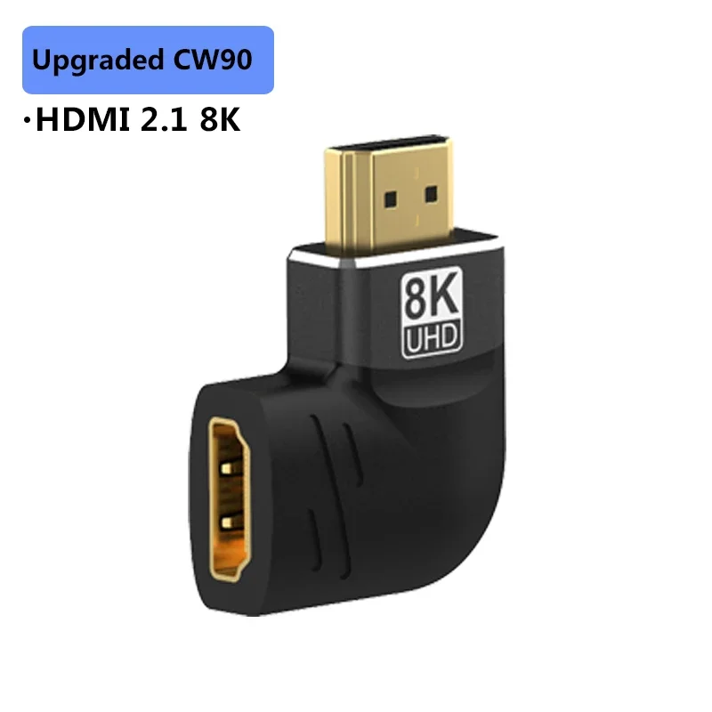 8K Hdmi 2.1 Adapter 90 270 Graden Rechte Hoek Man Naar Vrouw Converter Hdmi Kabel Verlengstuk Connector Voor Tv Laptop Pc Monitor