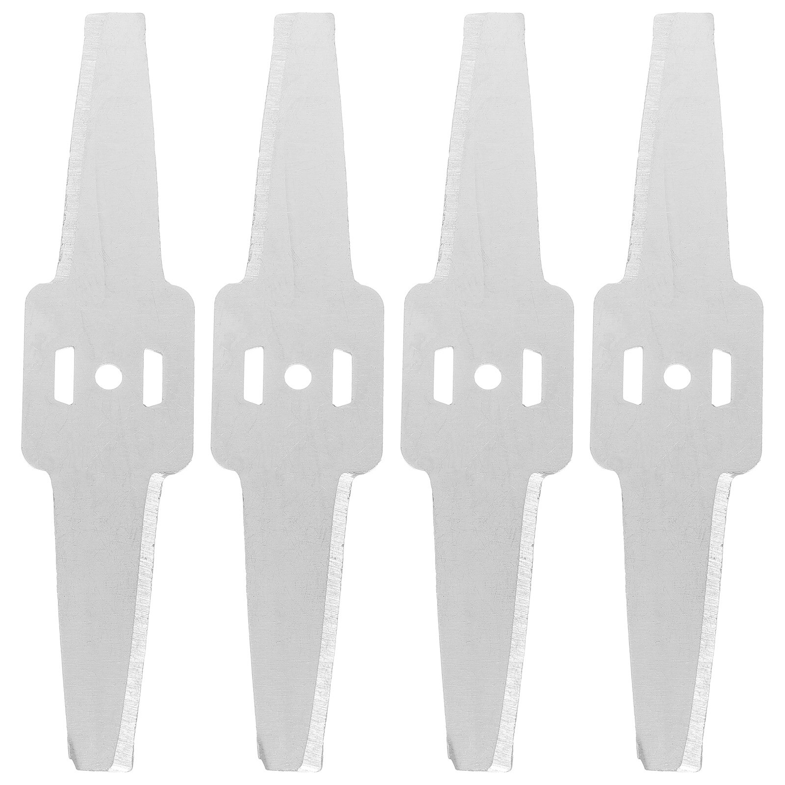 Metal Grass String Trimmer Blades Lawn Mower Garden Grass Replacement Trimmer Tool Replacement Saw Blade for Cutting Grass Blade: 4PCS
