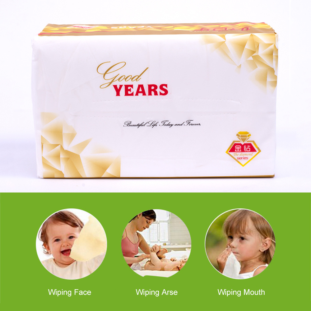 420pcs/Pack 4-Ply Tissues Facial Tissue Rectangular Tissue Paper Hand Towel Tissues Paper Towels Paper Sheets Toilet Paper