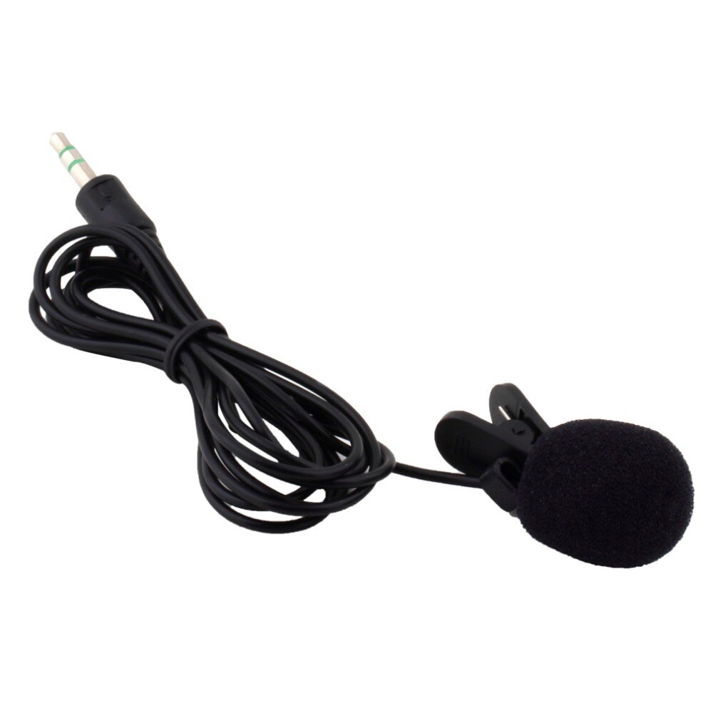Mini micro portatif noir de pince de cravate de cravate de 3.5mm 30Hz-15000Hz pour des conférences enseignant l'éducation de leçons