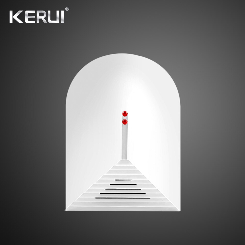 Wireless Glass Break Detector Sensor for Home Burglar Security Alarm Adjustable Sensitivity with Power adatper