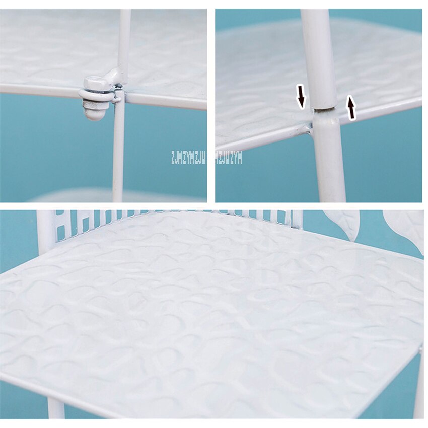 XJ0017 Moderne Eenvoudige Huishoudelijke Creatieve Lron Bakken Afwerking Multi-layer Schoen Ruimte Rack Kleine Schoen Kast 6-Tier display Frame