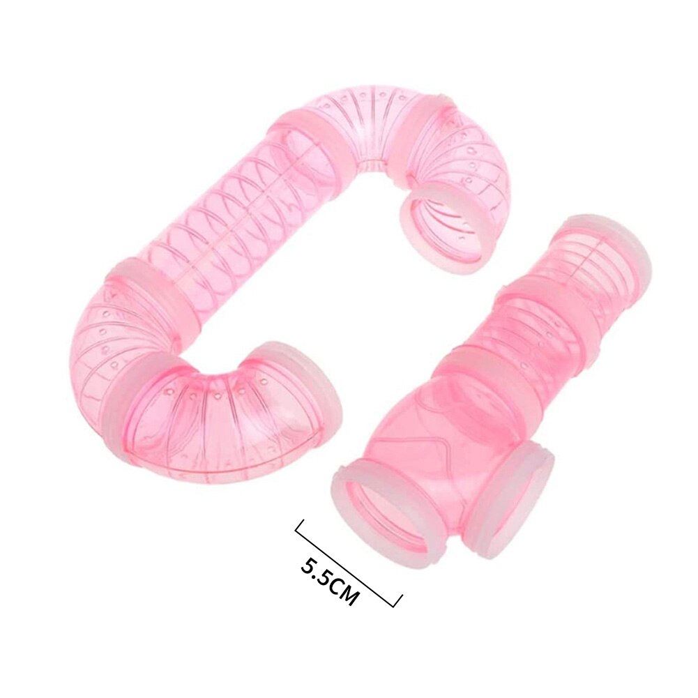 Ensemble de tuyaux d'assemblage de Hamster, 8 pièces, Tunnel de bricolage, petit animal de compagnie externe, jouet de Sport, pour entraînement de Hamster, fourniture de Hamster