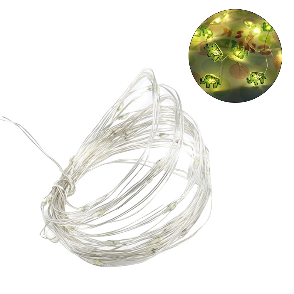 Rode Koperdraad Lamp String Led Meisje Kamer Decoratieve Verlichting Slaapkamer Decoratieve Verlichting String Opknoping Lichten Kleine Gekleurde Lichten: 10a