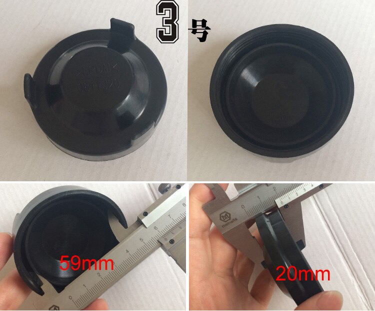 Housse anti-poussière pour phare de voiture, imperméable et antipoussière, coque souple en caoutchouc, pour modification universelle, 1 pièce: 3   59mm