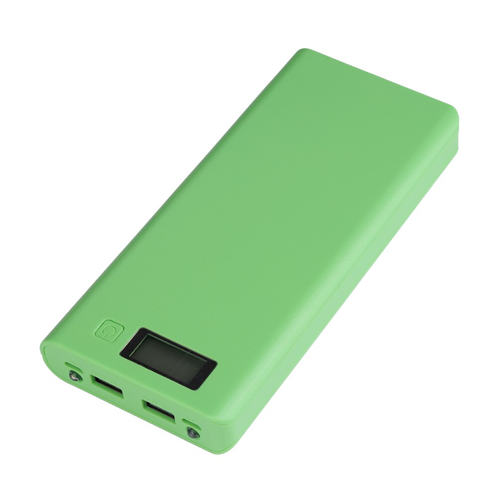 Battery Power Bank Box 4 Colors Battery Power Bank Shell Case 5V 2A Dual USB LCD Display Shell With 2 LED Light Indicator
