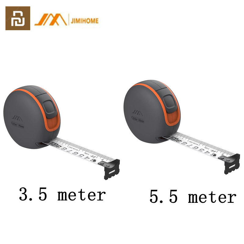 Youpin JIMI HOME Maßband, beschichtetes Maßband, 5,5 m/3,5 m, automatische Selbstverriegelung mit Bremsknopf, verschleißfestes Stahlmaßband