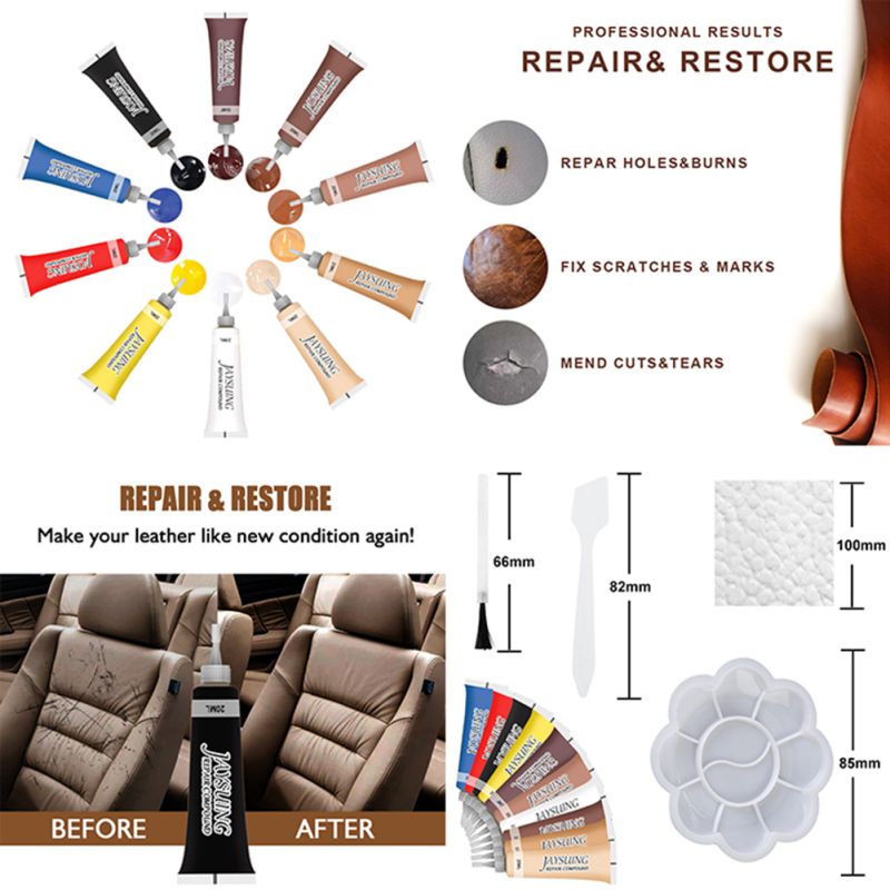 Vloer- en meubelreparatieset houtverzorging houtkrassen bijwerken hersteller laminaat houten vloer reparatieset 10 kleurrijke reparatiesets