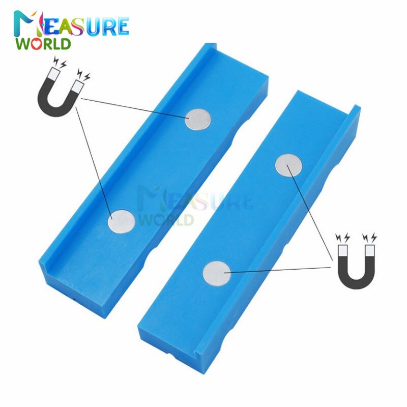 Multipurpose Aluminum Vise Soft Jaws, Magnetic Vice Jaws Pads, Rubber Vise Jaw Protectors Use on any Metal Bench Vise