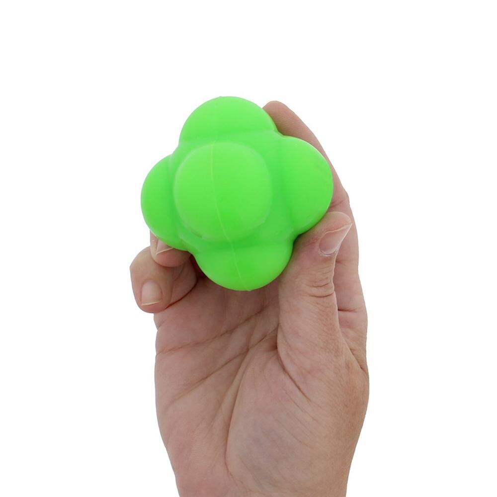 Silicone hexagon ball Speed and agility fitness Highly difficult physical training reaction ball sensitive fitness workout