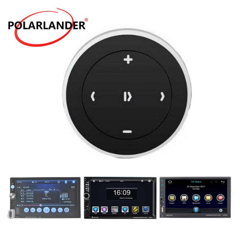 Draadloze Bluetooth 3.0 Auto Motorfiets Stuurwiel Muziek Speler Afstandsbediening Start Voor iOS/Android Media Knop Auto Styling