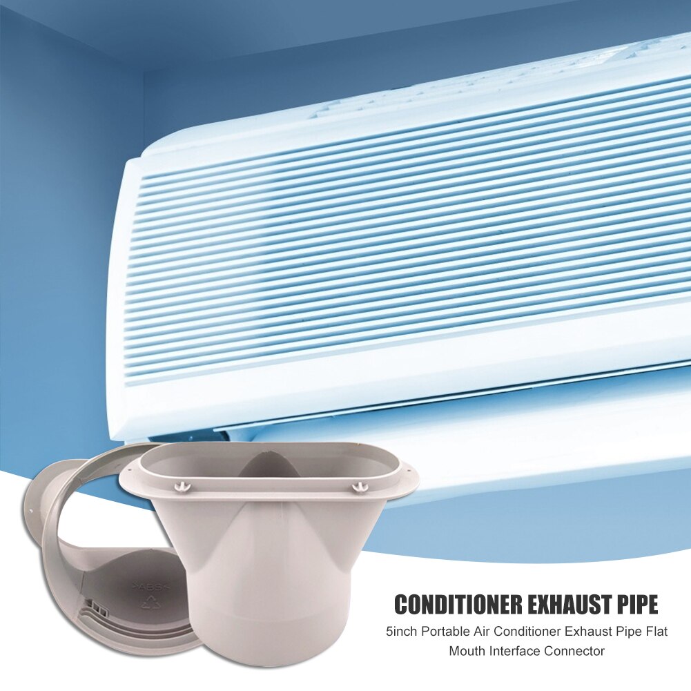 5 cal przenośny klimatyzator rura wydechowa płaskie usta złącze interfejsu powietrza w domu części robić klimatyzatora rury wydechowej dopasowanie