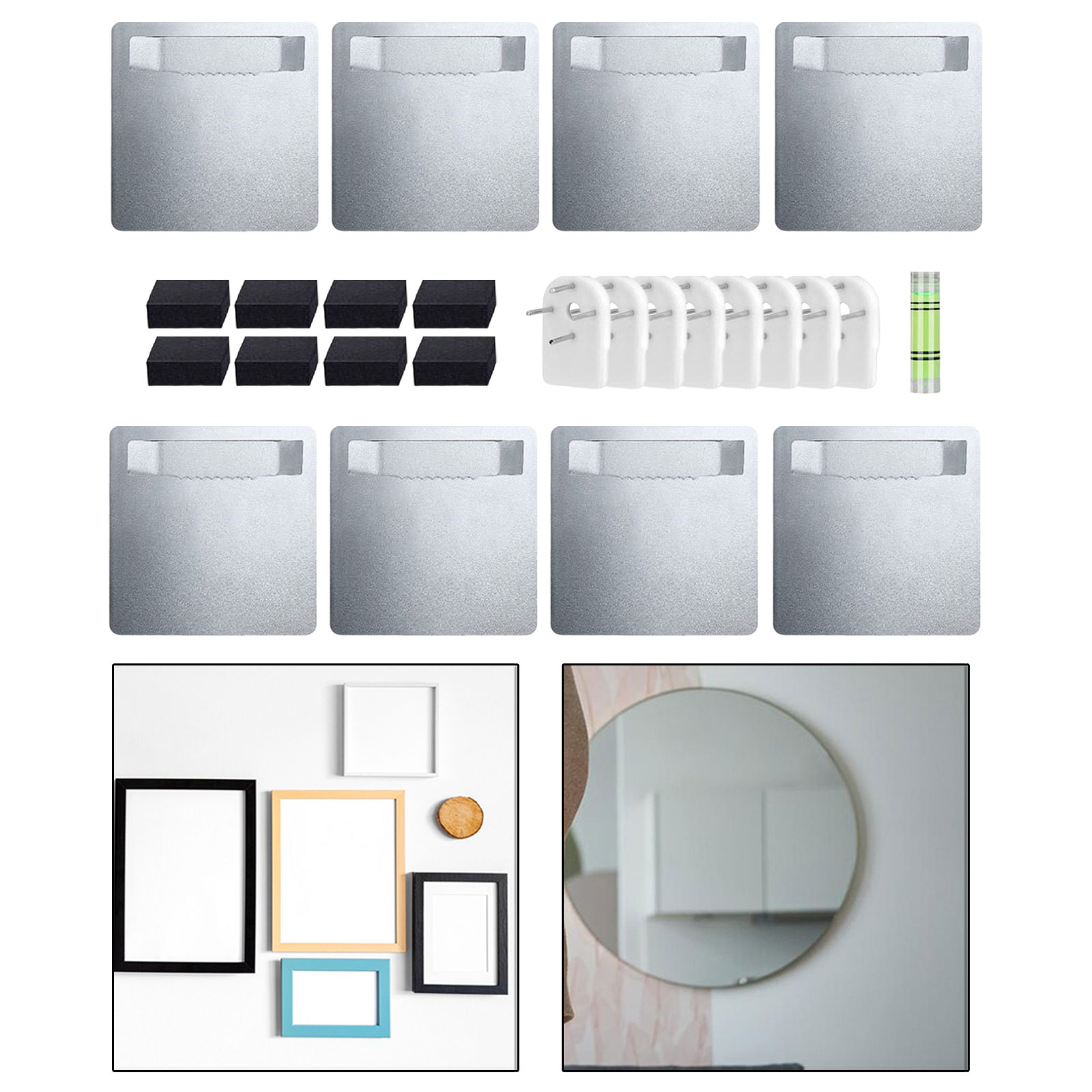 Ensemble de cintres adhésifs pour photos, bandes de bande pour cadre sans poinçon, autocollants muraux pour affiche fixe