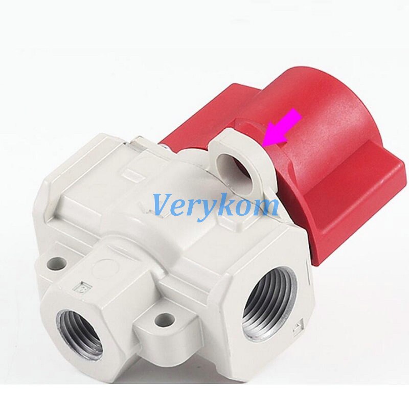 Pneumatic Residual Pressure Relief Valve VHS20-02A VHS30-03A VHS40-04A SMC Type 3 Way VHS Manual Pressure Release 1/4&quot; bsp 3/8&quot;