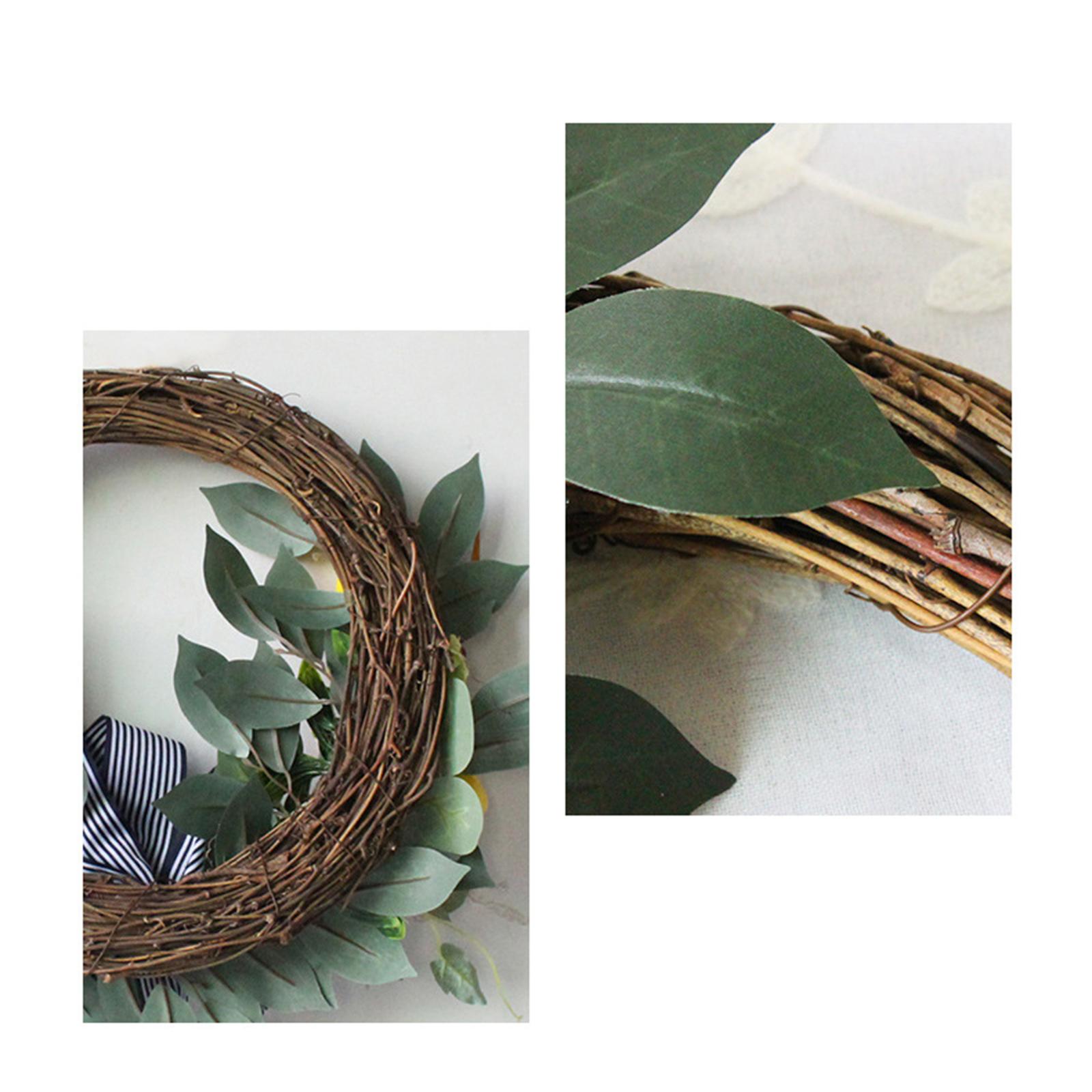 Citroen Lente Krans Bloemen Guirlande Fruit Voor Deur Foto Props Boerderij