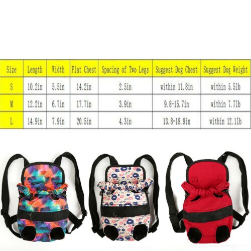 Security Puppy Small Dog Carrier Travel Front Back Backpack Carrying Pouch Bags