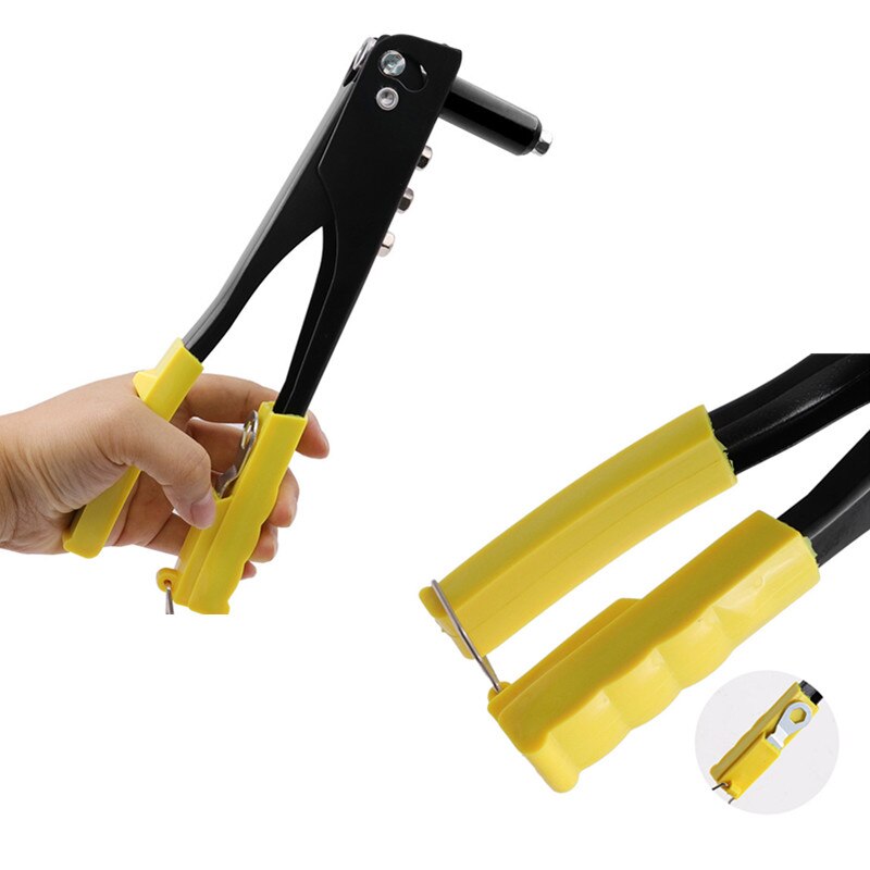 Hand Riveter, Manual Light-weight Rivet Gun Kit, Blind Rivet -2.4-4.8MM Hand Tool Gutter Repair Heavy Duty Tool