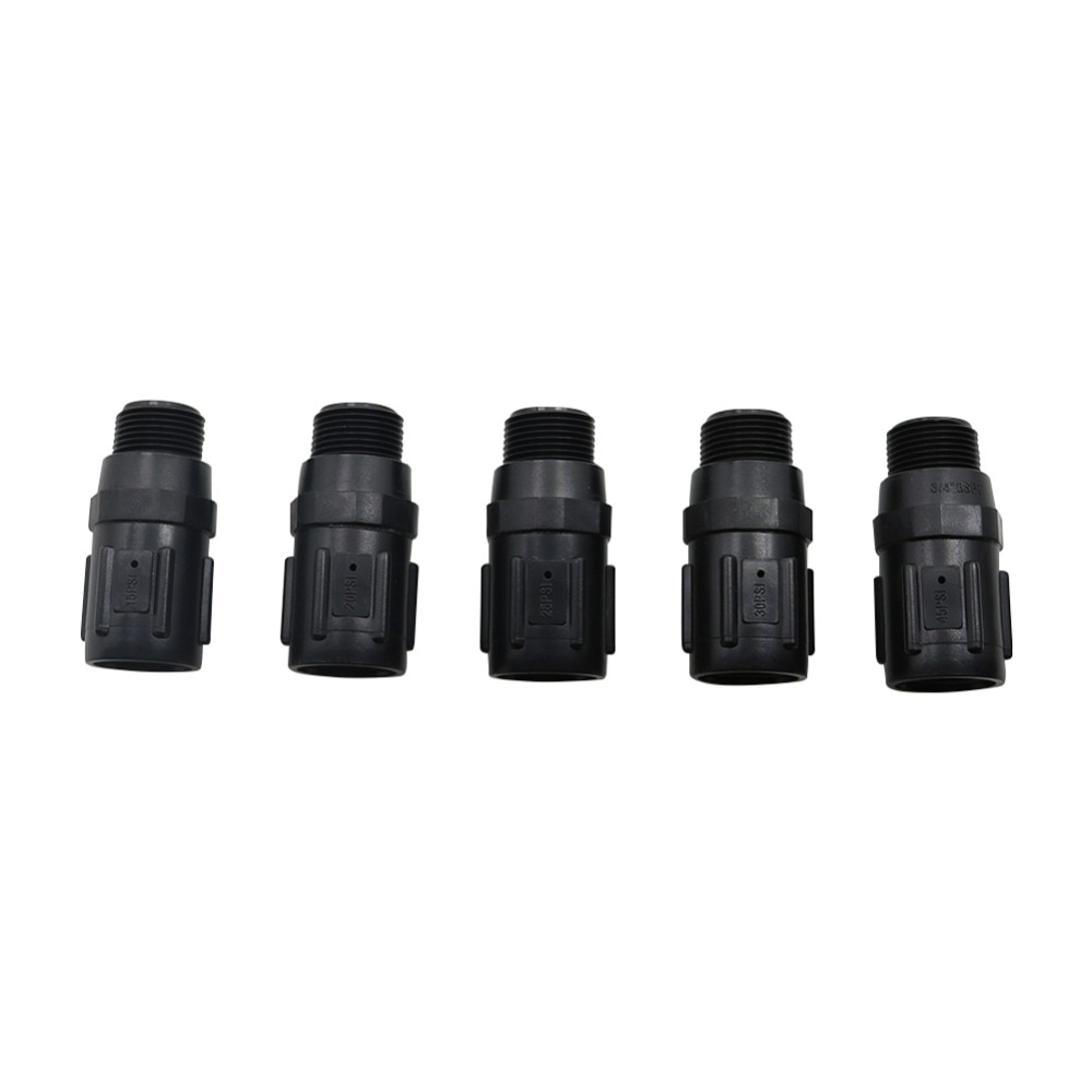 3/4 " gjenge forhåndsinnstilte trykkregulatorer 15 psi  to 45 psi vanningsrør reduserer innkommende vanntrykkadapter 2 stk.