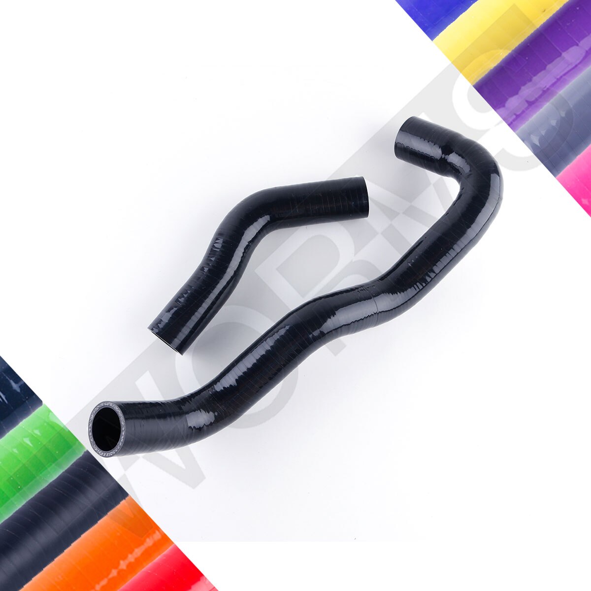 Fit Toyota Hilux LN65 4Runner LN60 LN61 2.4D 2L Silicone Radiator Hoses: Black