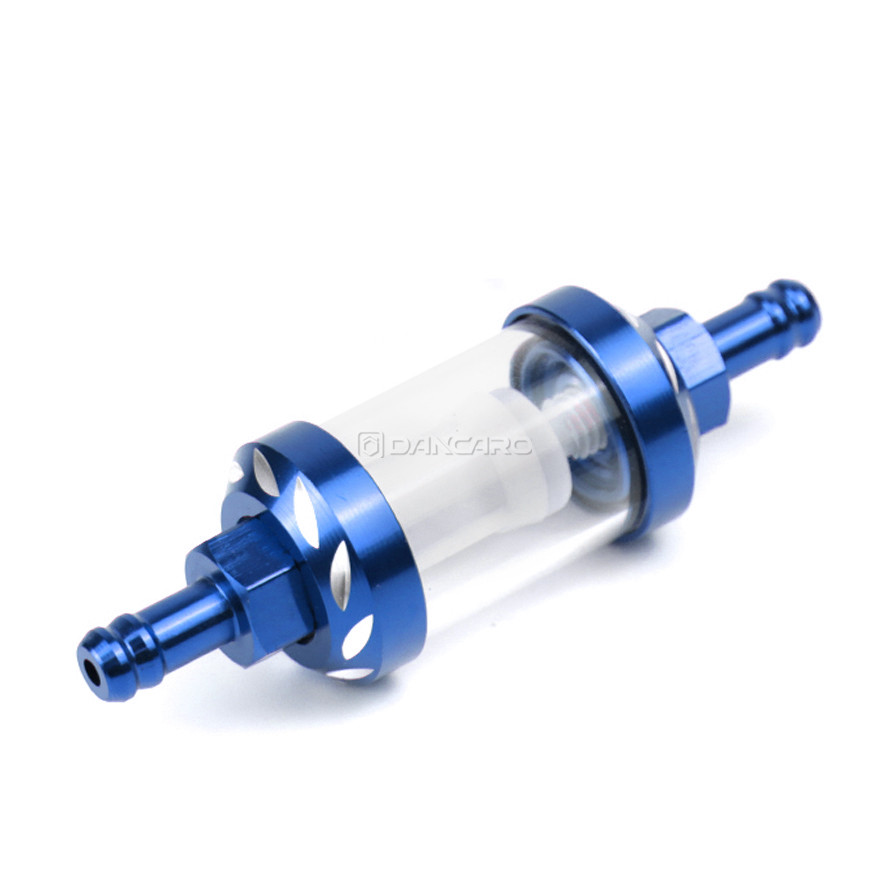 Filtro de combustible Universal para motocicleta, 8mm, motor en línea, carburador CNC, filtro de Gas y combustible, filtros de aceite para Motor, accesorios todoterreno ATV: Lavanda