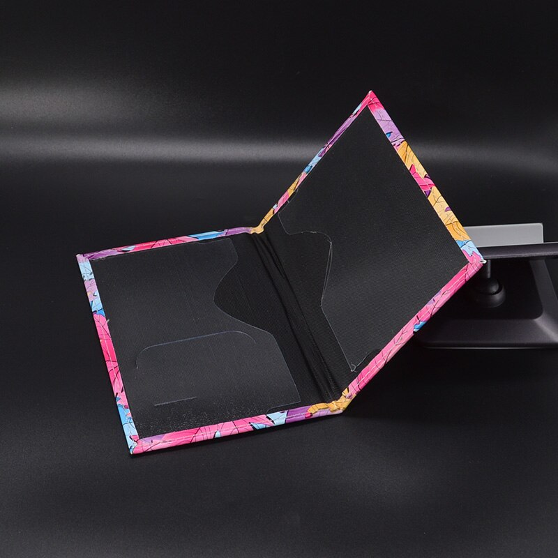 Söt lönnlöv kvinnor passfodral resor pu läderfodral för pass reseplånbok pasportskydd passportfodralhållare