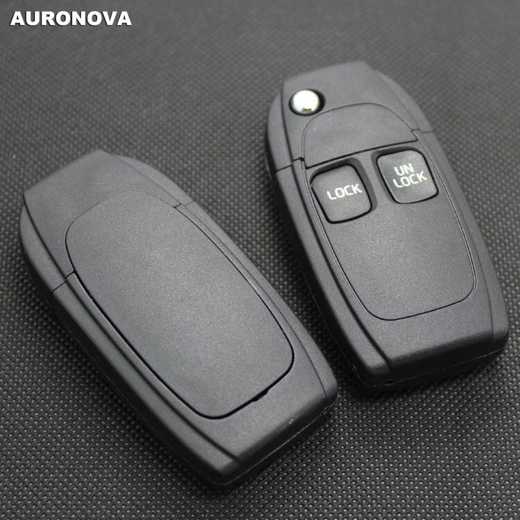 Auronova Upgrade Flip Folding Sleutel Shell Voor Volvo Xc90 S80 V40 S40 S60 2 Knoppen Gewijzigd Afstandsbediening Autosleutel case