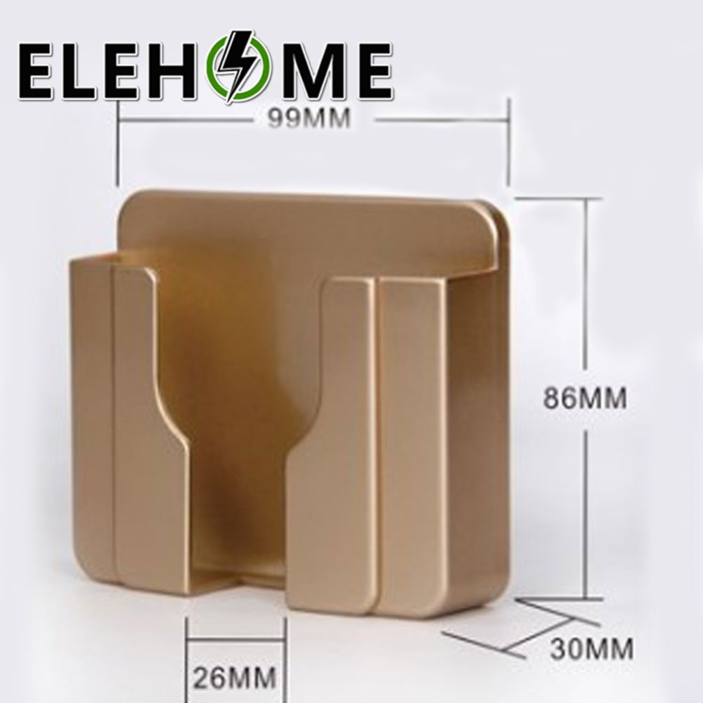 1pcs Wall Holder White Golden 86*86mm Socket Universal Stand Display Support USB Wall Socket Wall Holder XF30