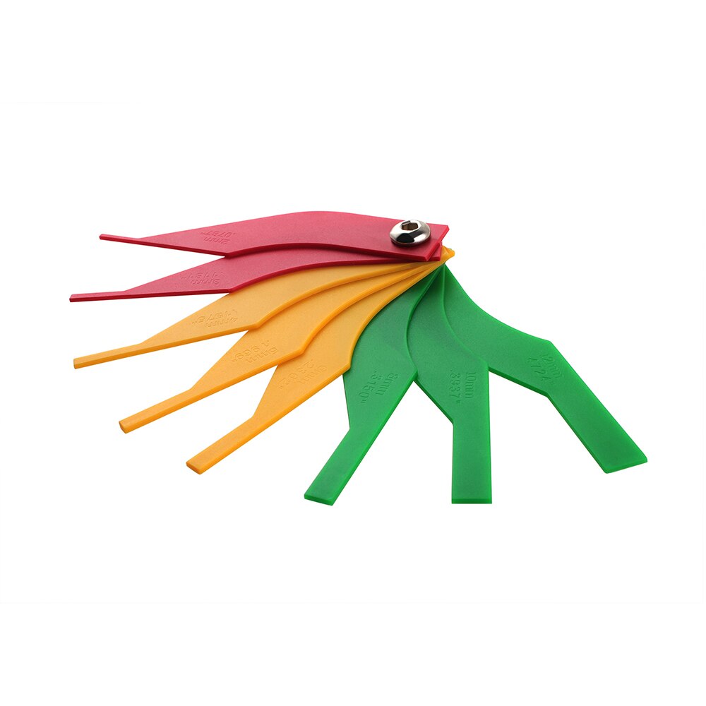 Car Brake Pad Scale Thickness Gauge measuring instrument Wear measuring brake pad feeler gauge measuring tool