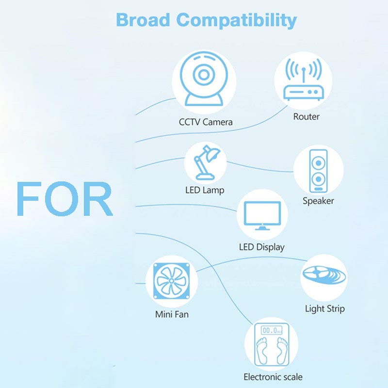 5V 2A 2000ma Ac 100V-240V Dc Voeding Adapter Plug Converter Voor Led Strip Light cctv Charger Switch 5.5Mm X 2.5Mm Us/Eu