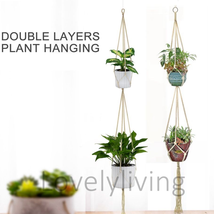 Macrame flower pot makrama macramé macetas colgantes macrame wall hanging planter makramee plant holder hanger