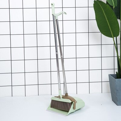 Magic Foldable Standing Broom and Dustpan Set Windproof Rotatable Adjustable Filter Hair Floor Cleaning Broom Crumb Tools: 2