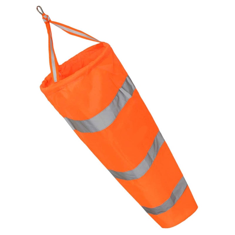 Windsock with Reflective Belt - Nylon Weatherproof Wind Sock for Outdoor Wind Measurement