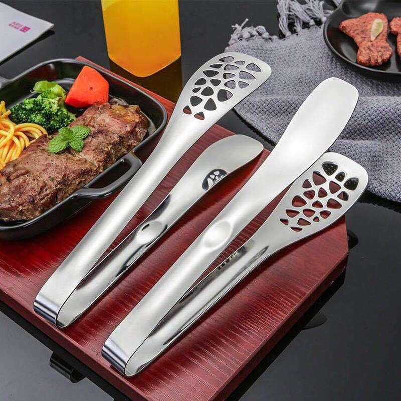 Rvs Eten Tang Hotel Huis Keuken Multifunctionele Anti-Brandwonden Brood Tang Steak Tang Buffet Tang