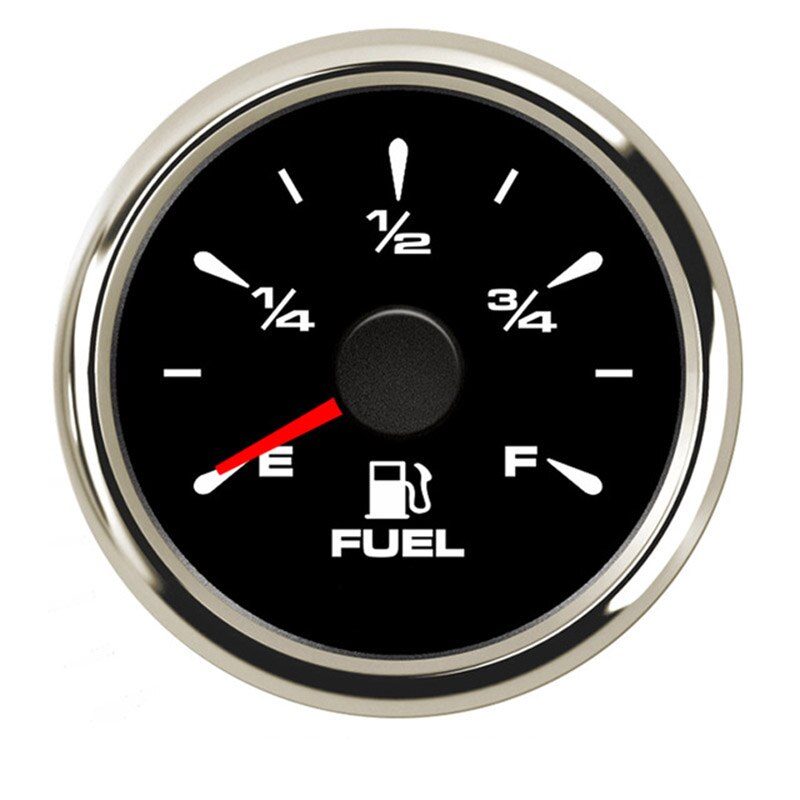 12V/24V wskaźnik poziomu paliwa uniwersalny wskaźnik poziomu paliwa 0 ~ 190om/ 240-33om dla łodzi morski ciężarówka 52mm akcesoria samochodowe: BS