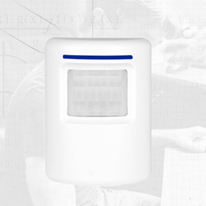 Trådløs dørklokke pir infrarød sensor bevægelsesdetektor indgangsdør alarm med modtager og sender eu -stik