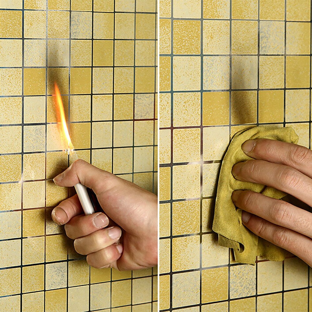 Bathroom Self-adhesive Wall Stickers Kitchen Waterproof Mosaic Tile Sticker Decoration PVC Contact Paper Wallpaper For Cupboard