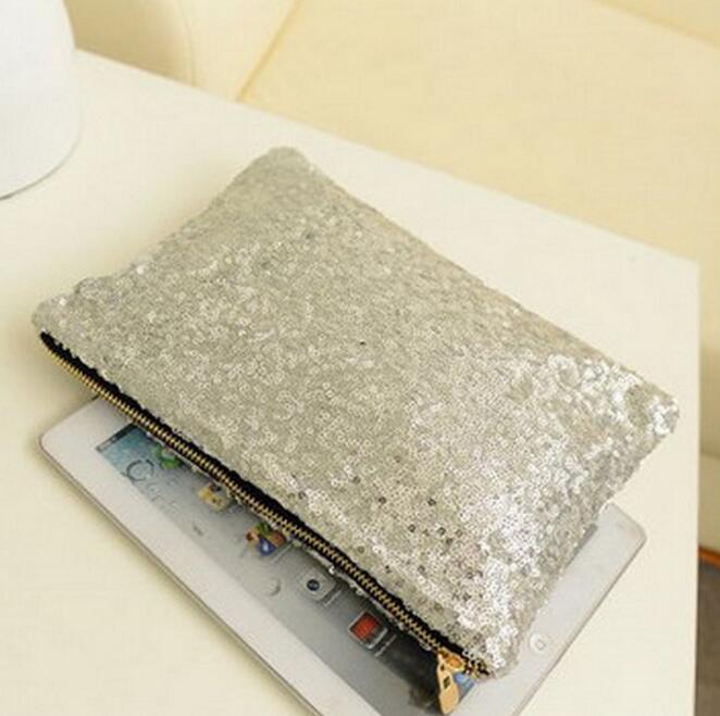 Women Sequins Clutch Bags Glitter Bling Sequins Envelope Bag Women Makeup Bag Retro Bling Evening Party Mini Handbags