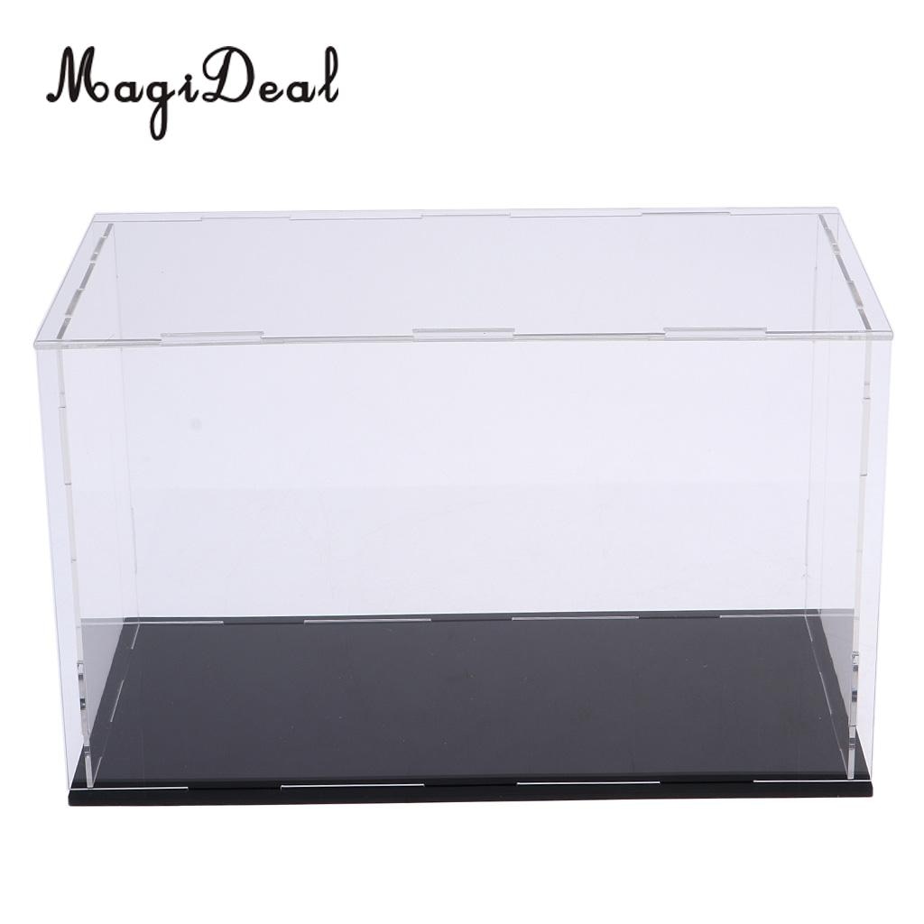 MagiDeal transparent Acryl Vitrine Tablett Staubdicht Lagerung Zeigen Kasten 23x11x11cm